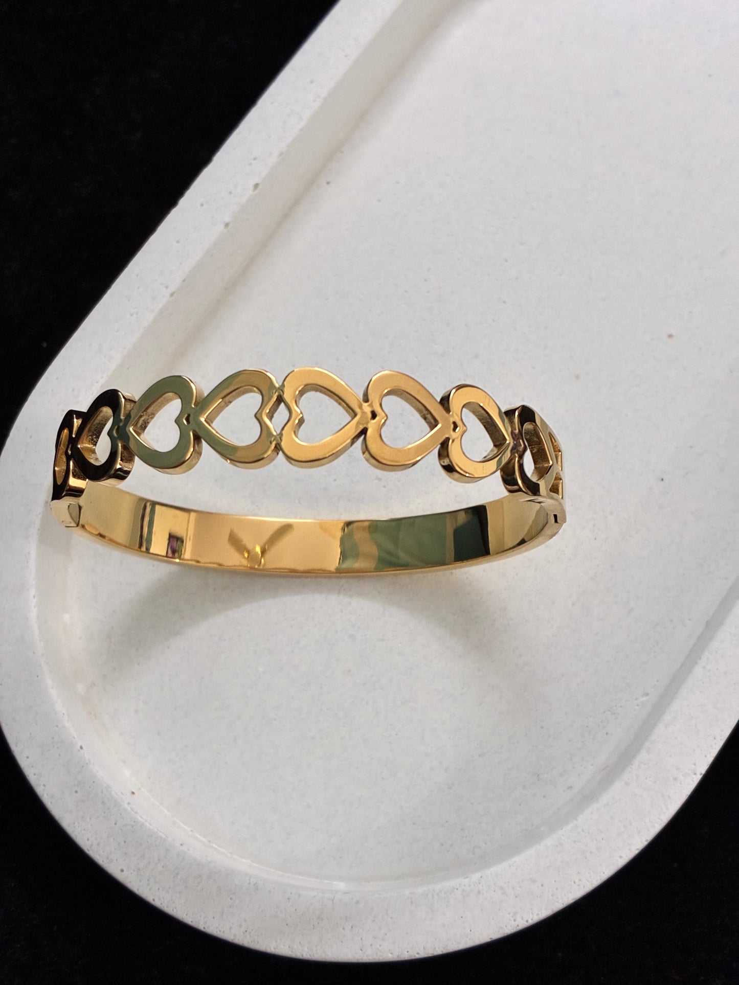 Heart Shape Anti Tarnish Kada