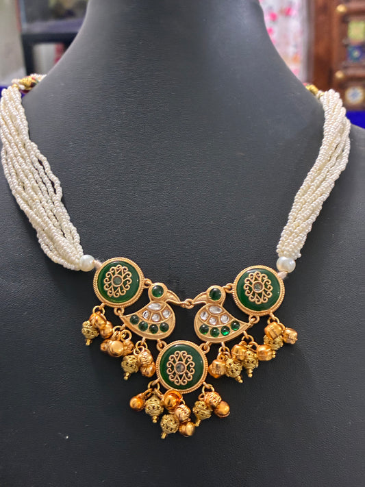 Duo Bird Necklace set