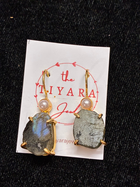 Black Stone Earrings