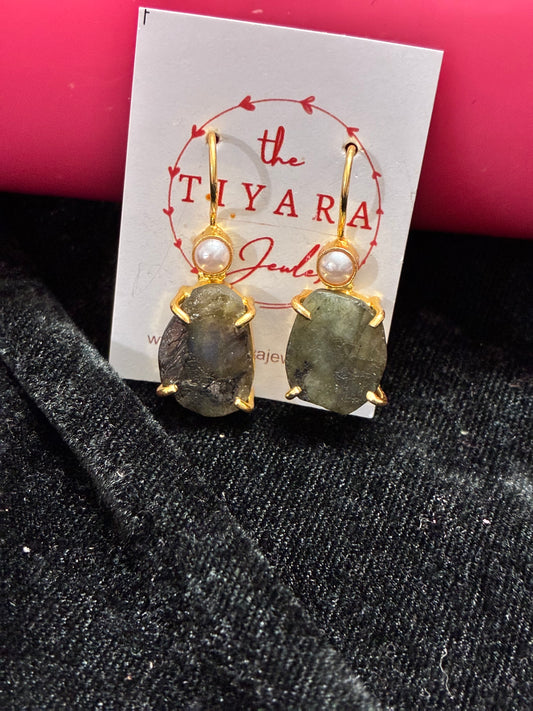 Black Stone Earrings