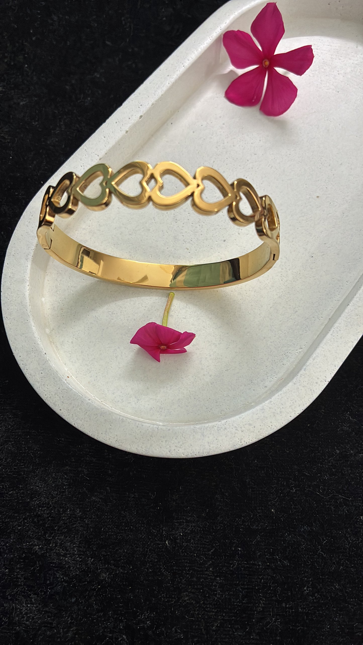 Heart Shape Anti Tarnish Kada