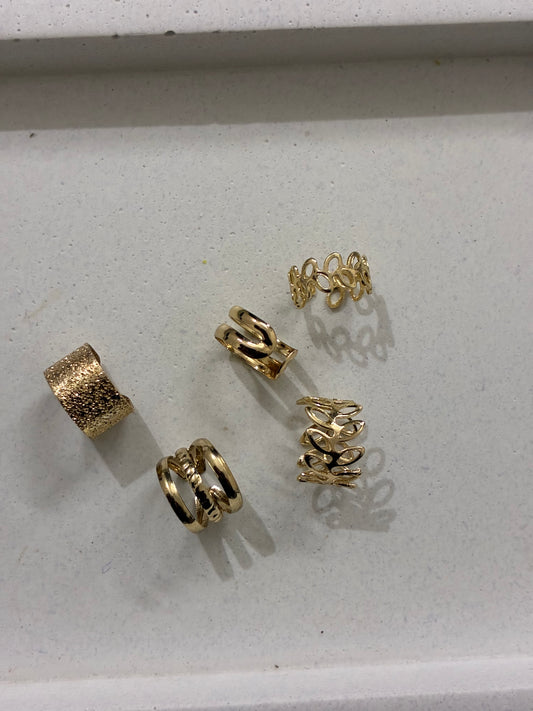 Set of Five Ear Cuffs