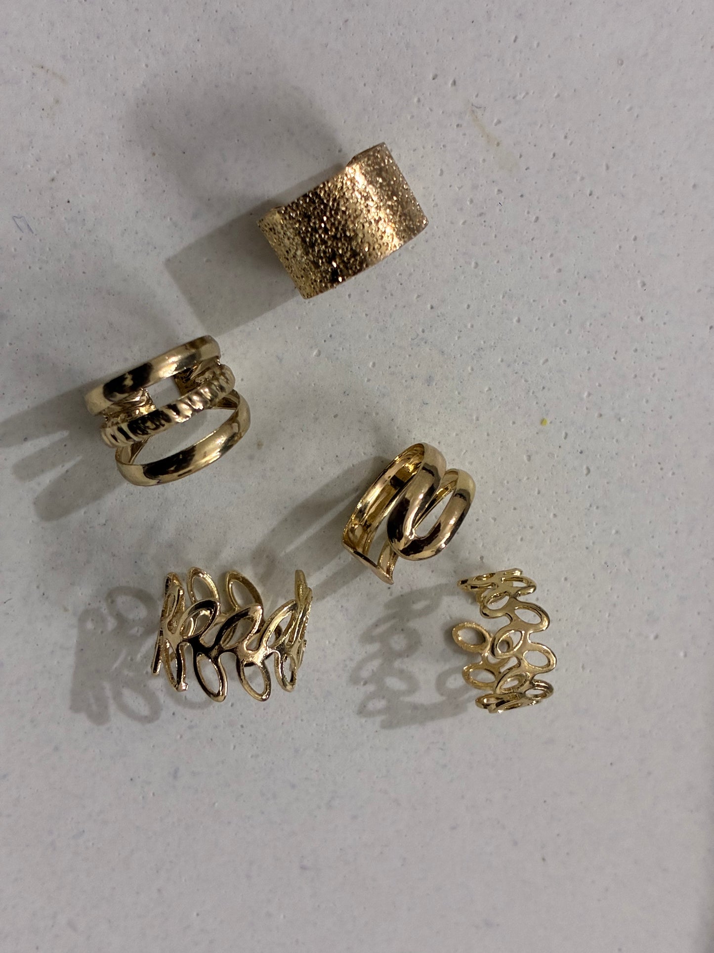Set of Five Ear Cuffs