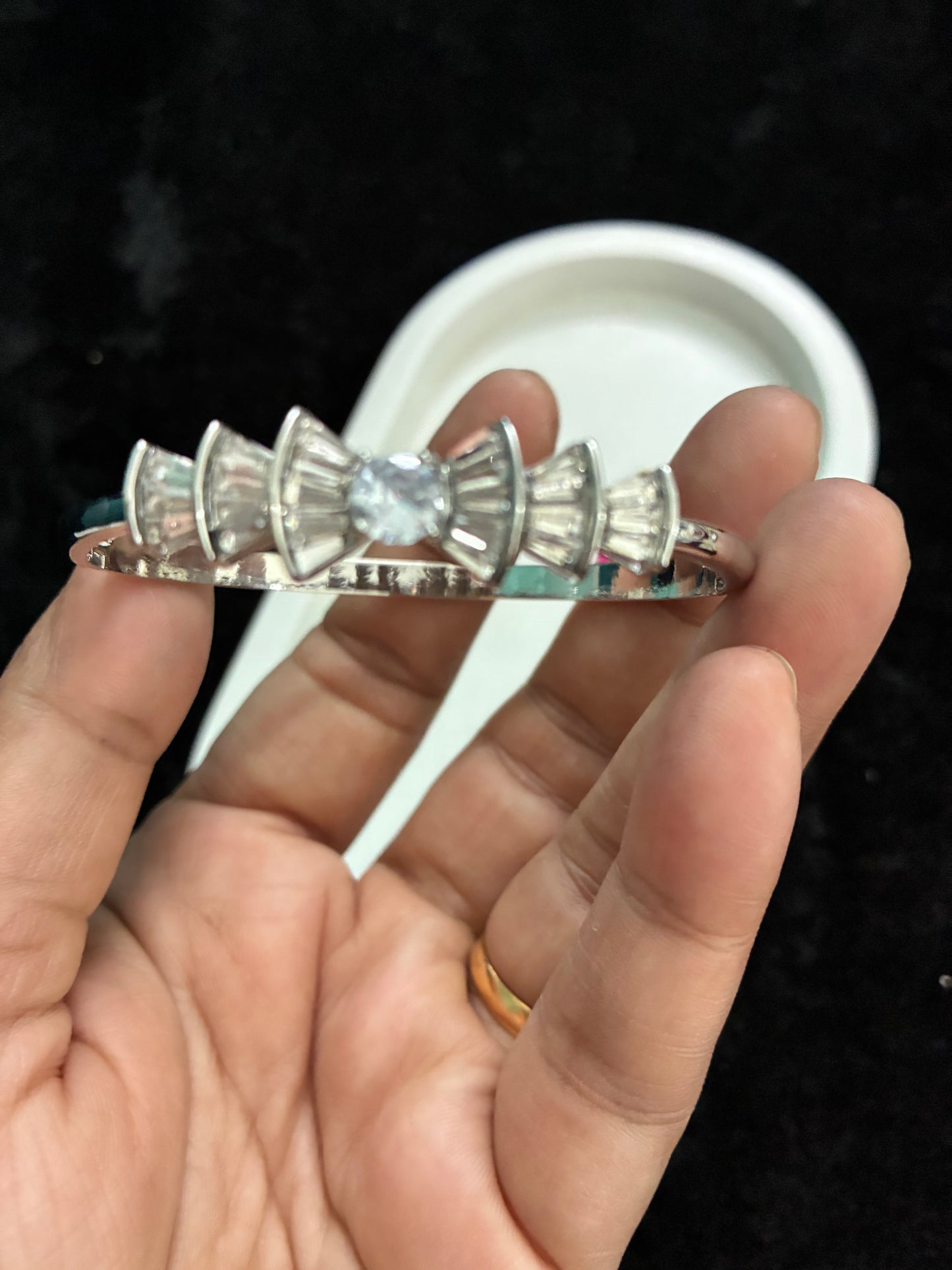 Butterfly Anti-tarnish Silver kada
