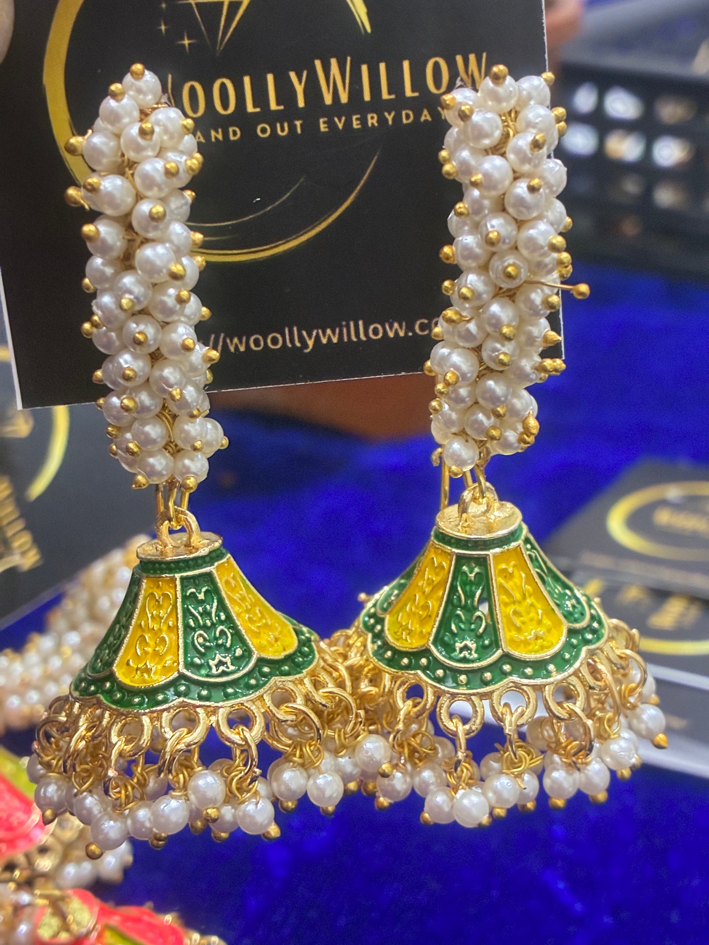 Meenkari Padmavat Jhumka