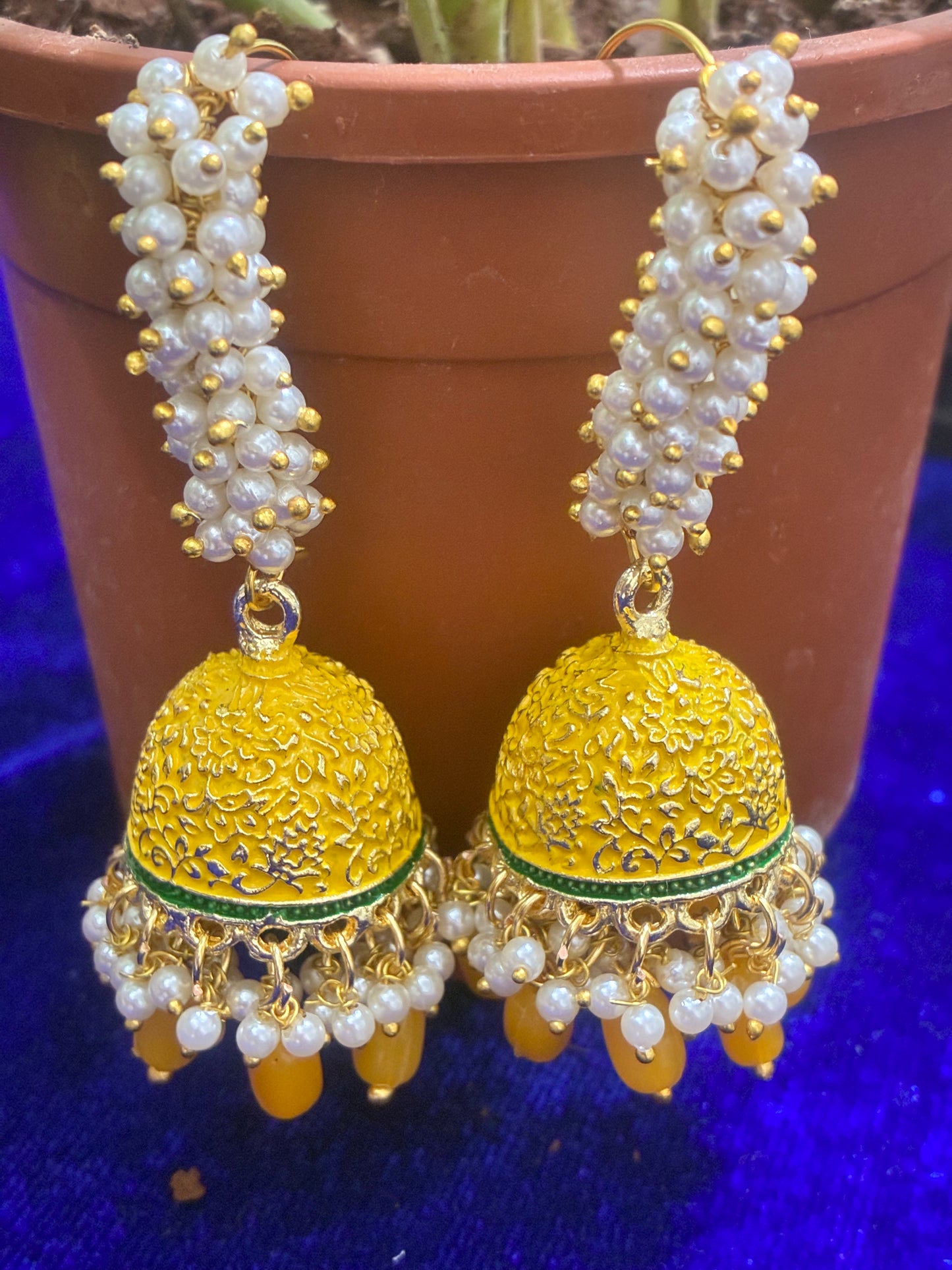 Meenkari Rani Jhumka