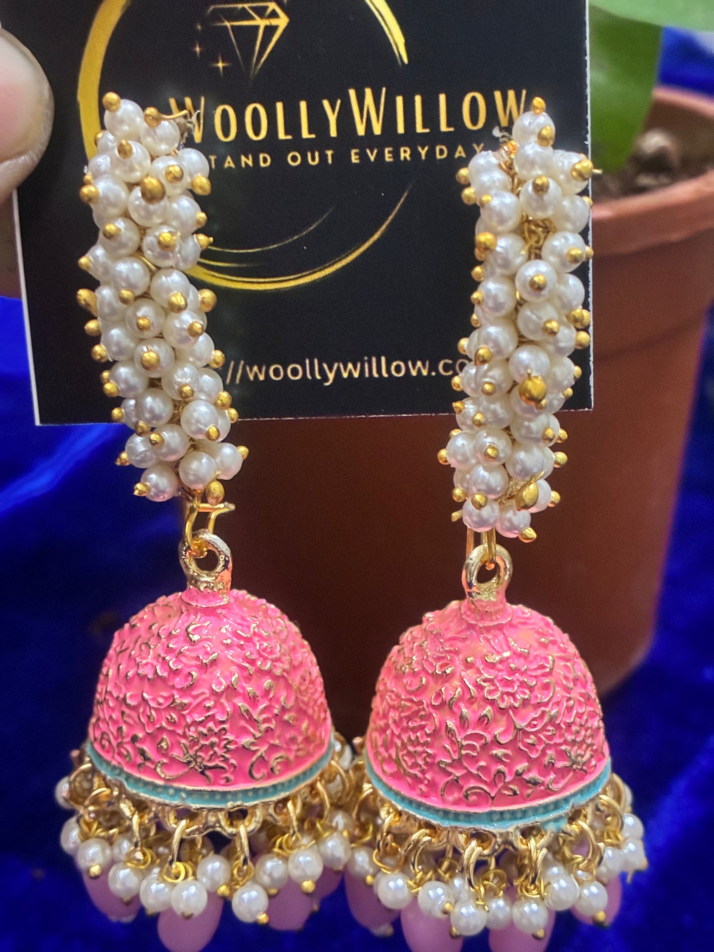 Meenkari Rani Jhumka