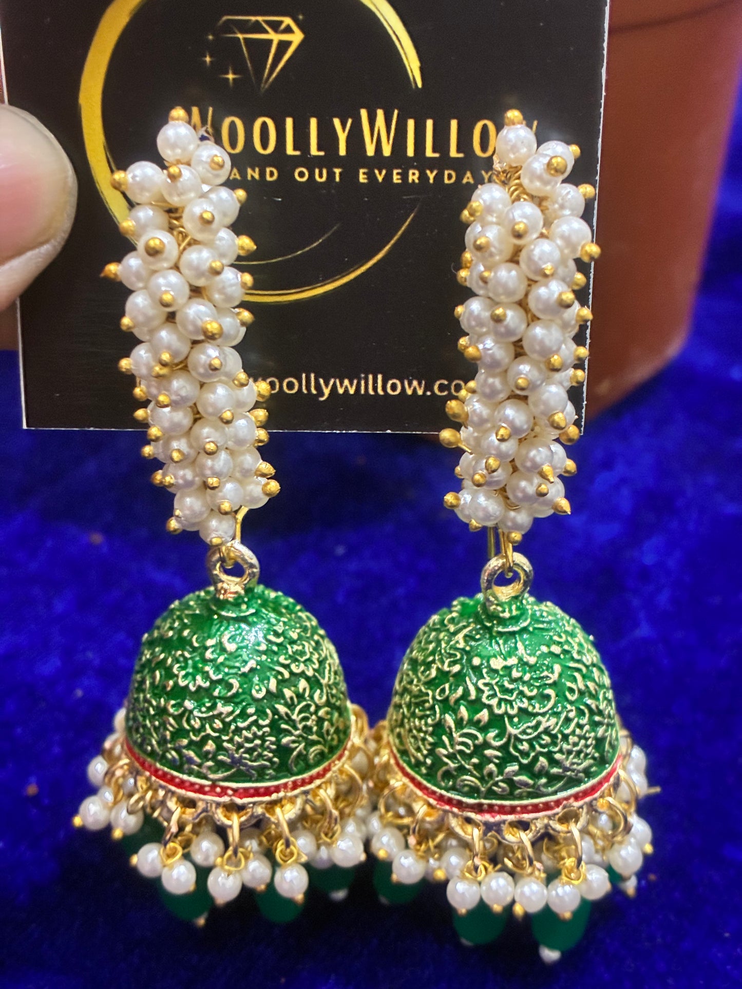 Meenkari Rani Jhumka