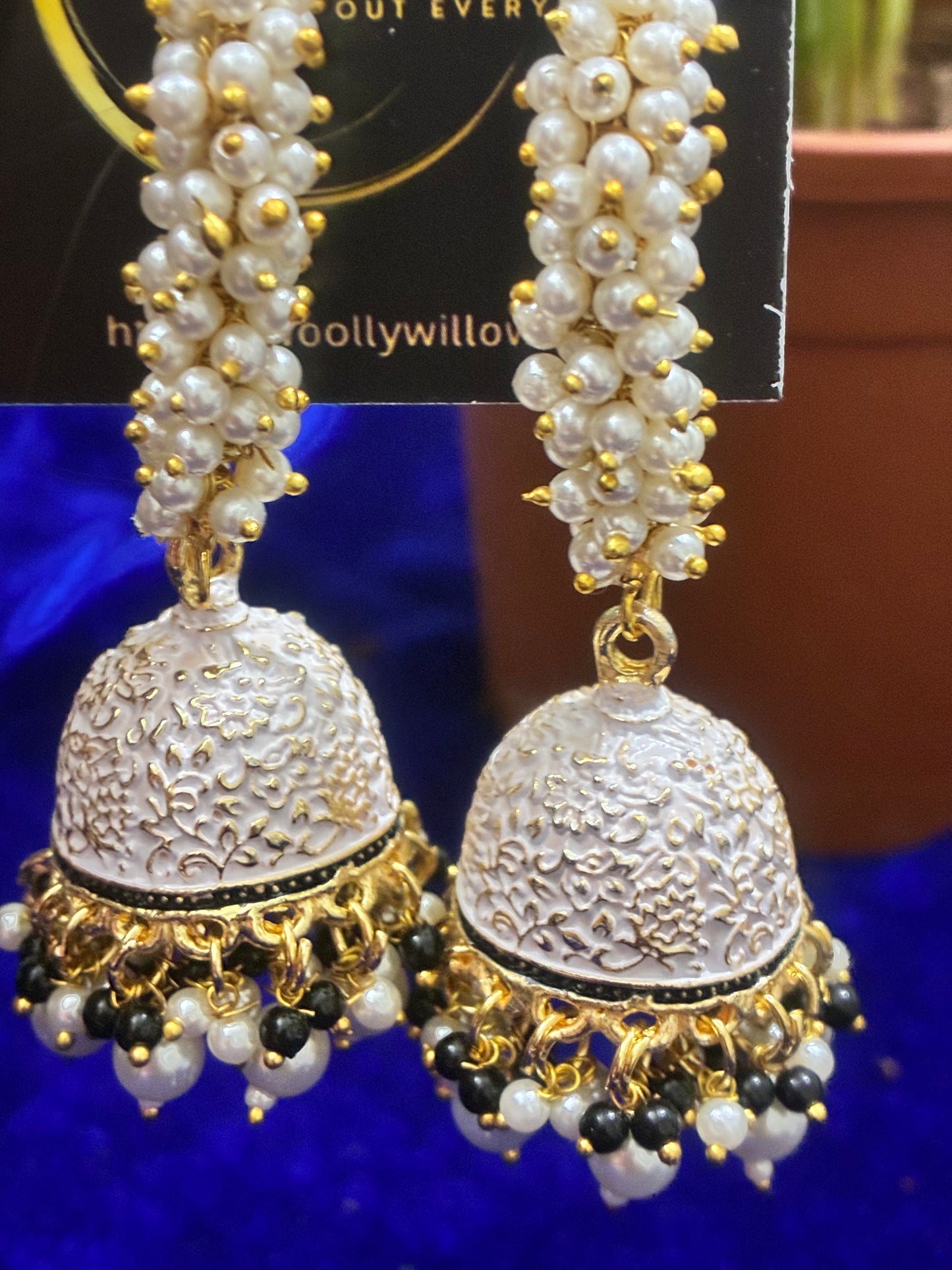 Meenkari Rani Jhumka